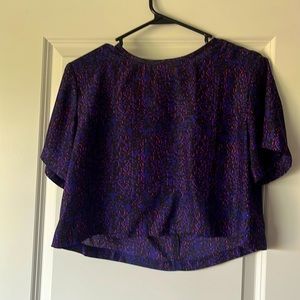 Purple crop top